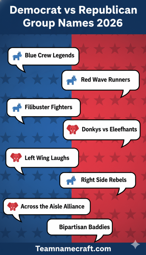 Democrat vs Republican Group Names