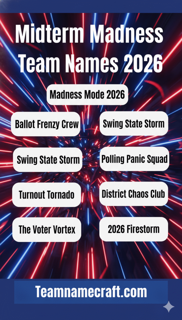 Midterm Madness Team Names