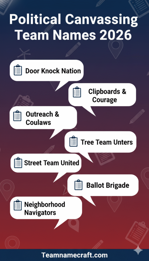Political Canvassing Team Names