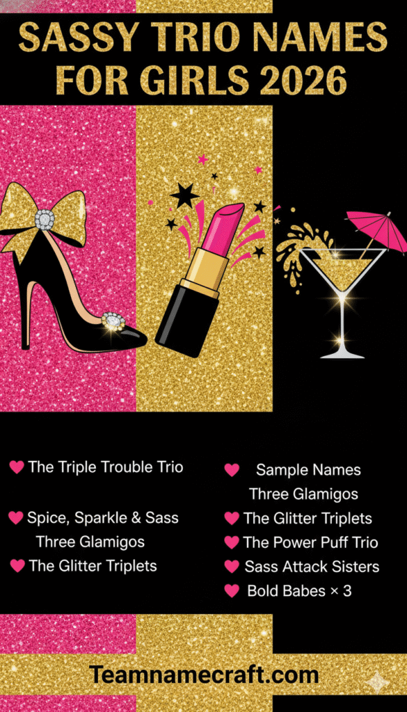 Sassy Trio Names for Girls