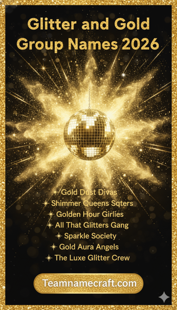 Glitter and Gold Group Names