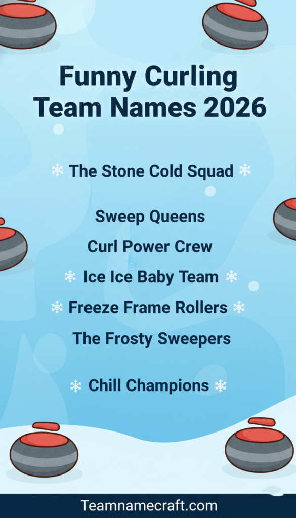 Funny Curling Team Names 2026