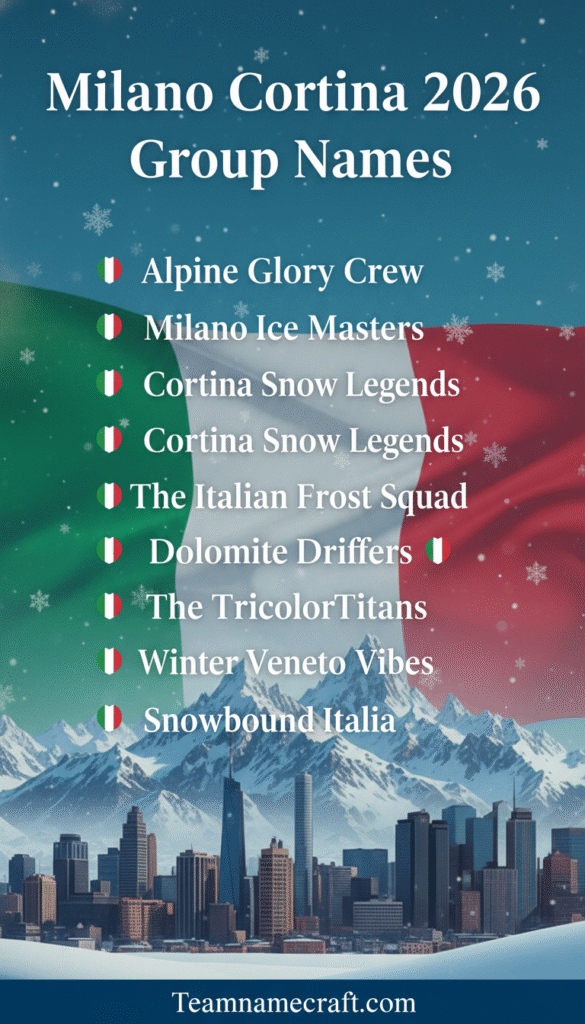 Milano Cortina & Ski Crew Names