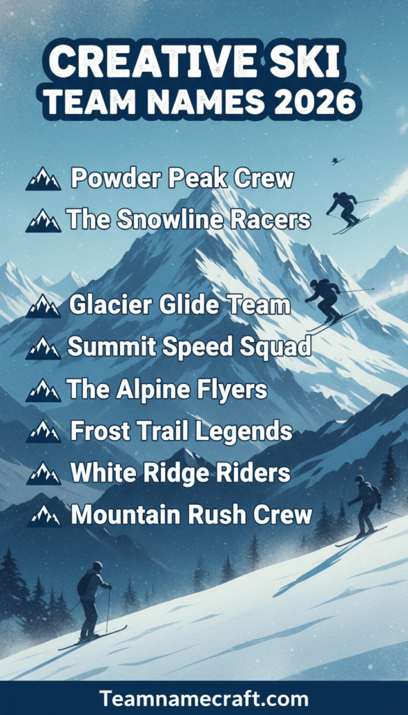 Creative Ski Team Names