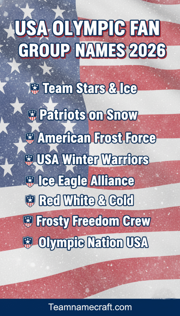 USA Olympic Fan Group Names
