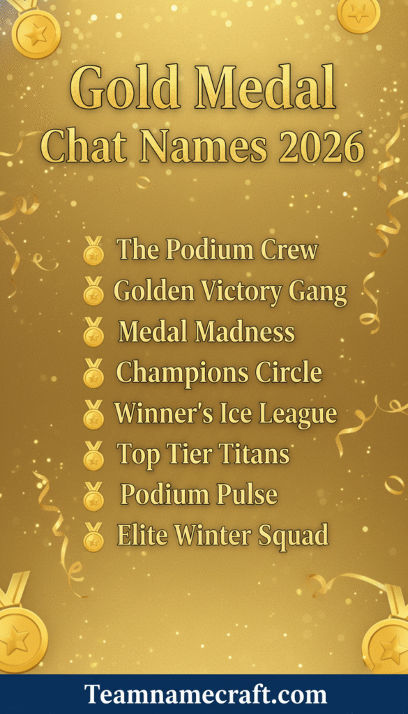 Gold Medal Group Chat Names