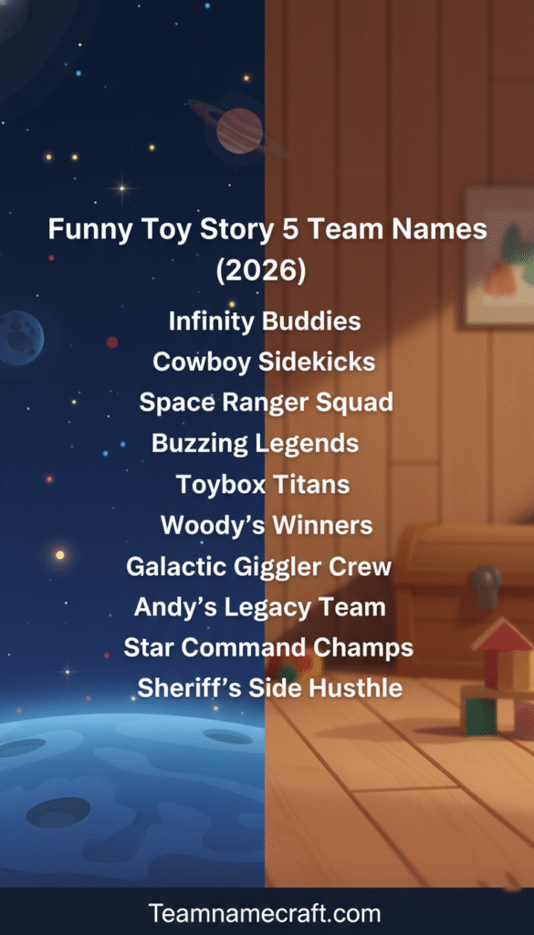 Funny Toy Story 5 Team Names
