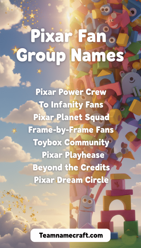 Pixar Fan Group Names