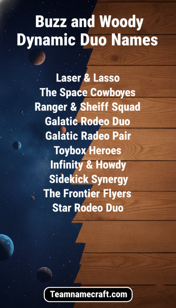 Buzz and Woody Dynamic Duo Names