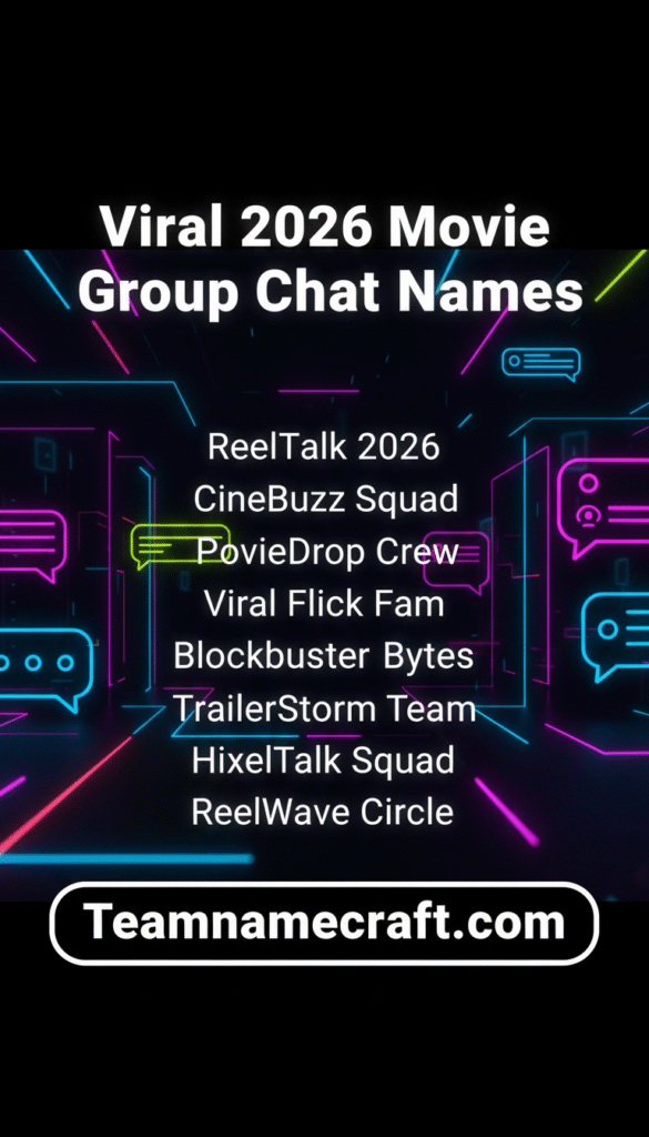 Viral 2026 Movie Group Chat Names