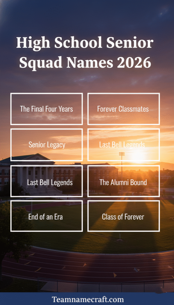 High School Senior Squad Names