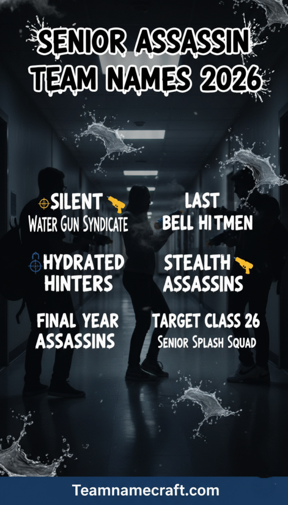 Senior Assassin Team Names 2026