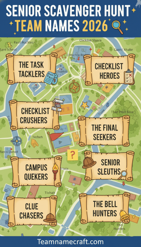 Senior Scavenger Hunt Team Names