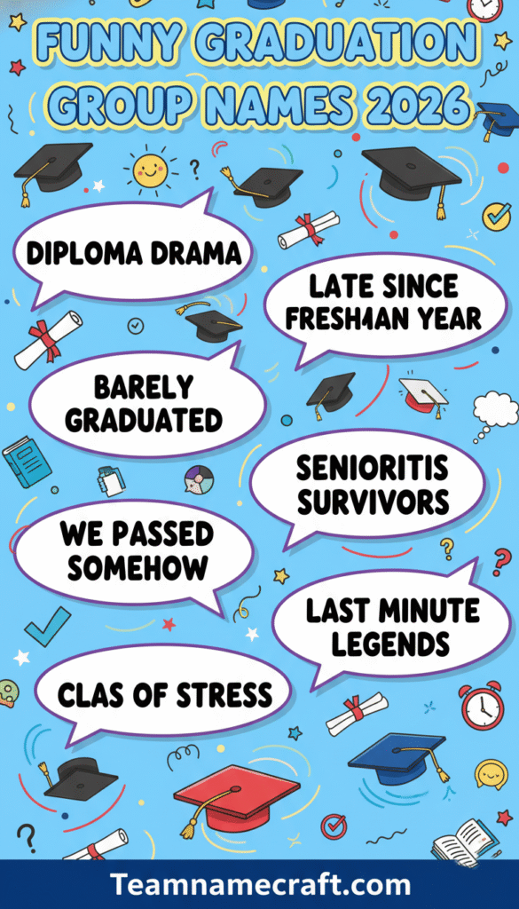 Funny Graduation Group Names