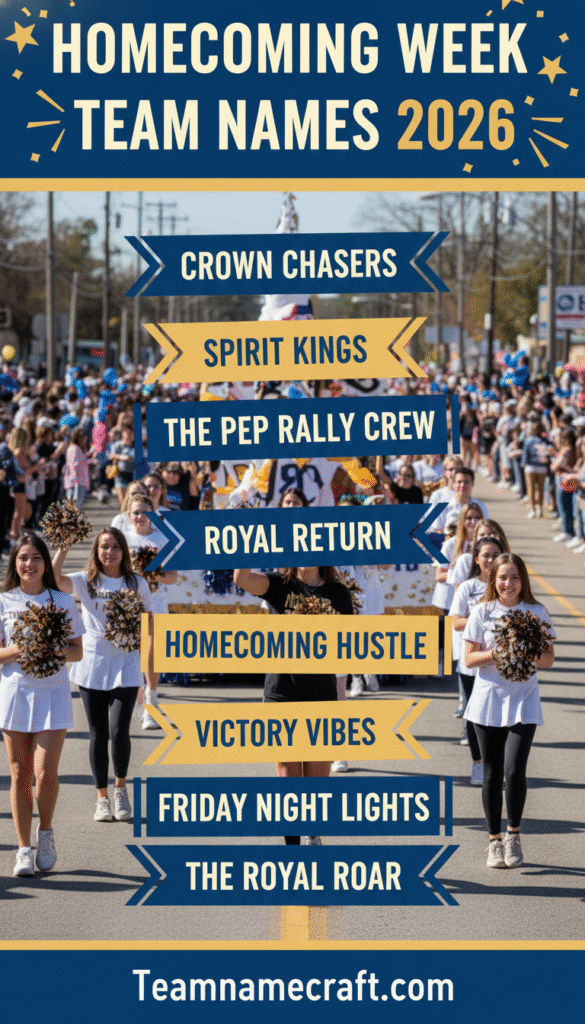 Homecoming Week Team Names