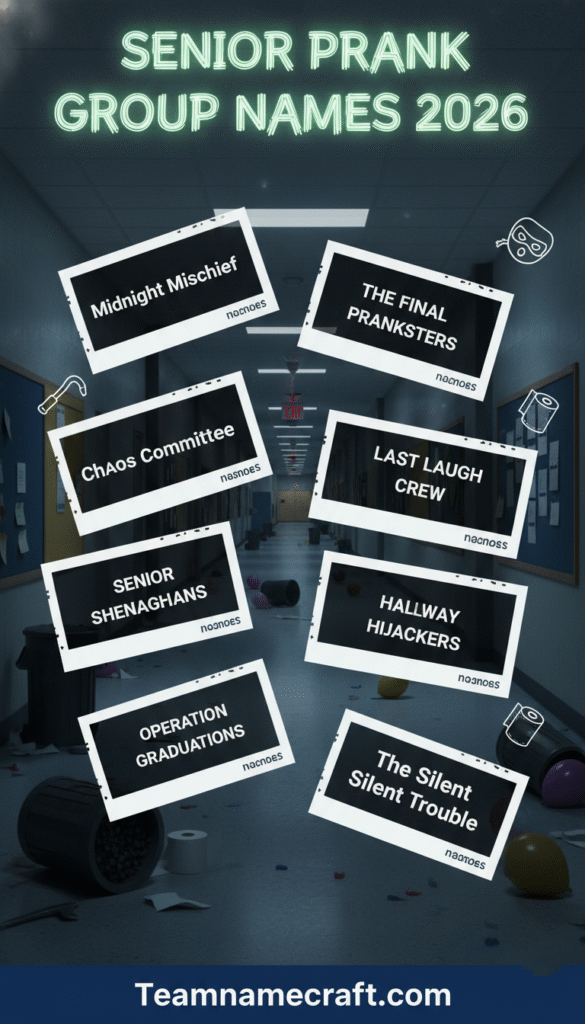 Senior Prank Group Names