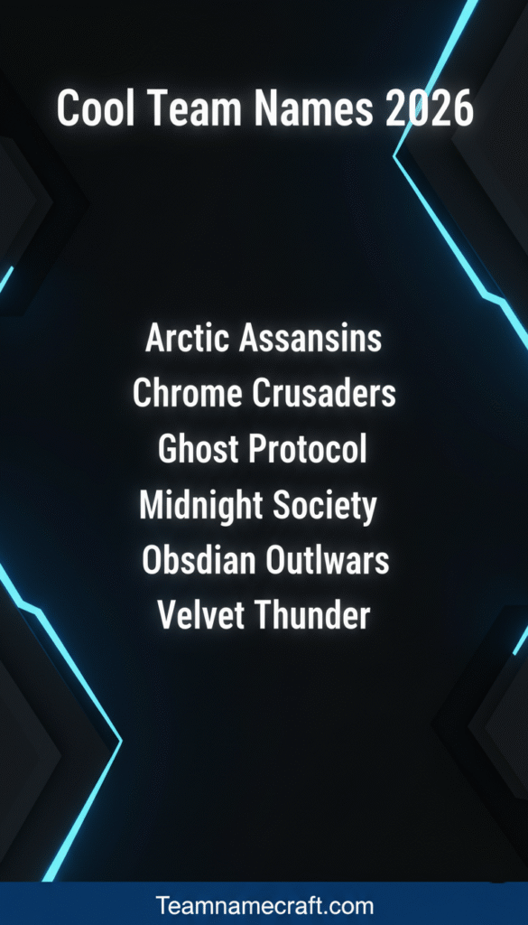 Cool Team Names