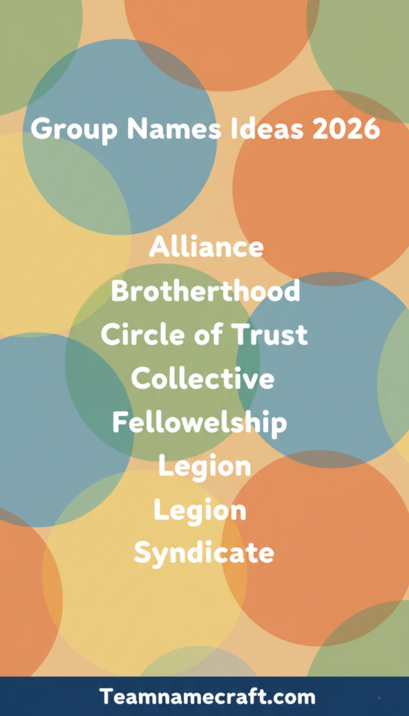Group Names Ideas