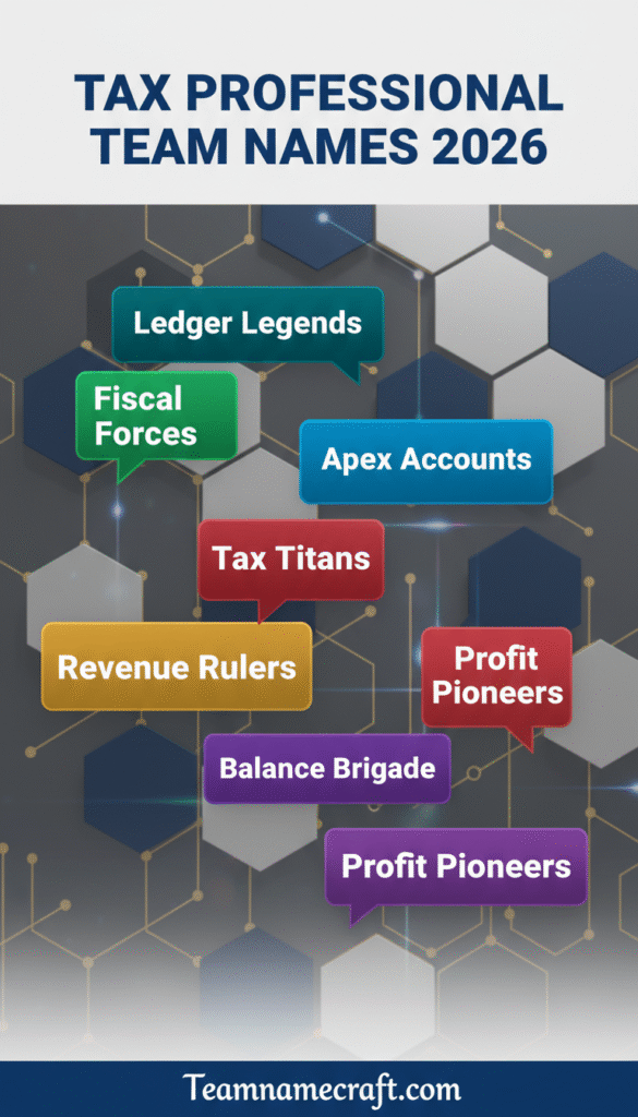 TAX PROFESSIONAL TEAM NAMES
