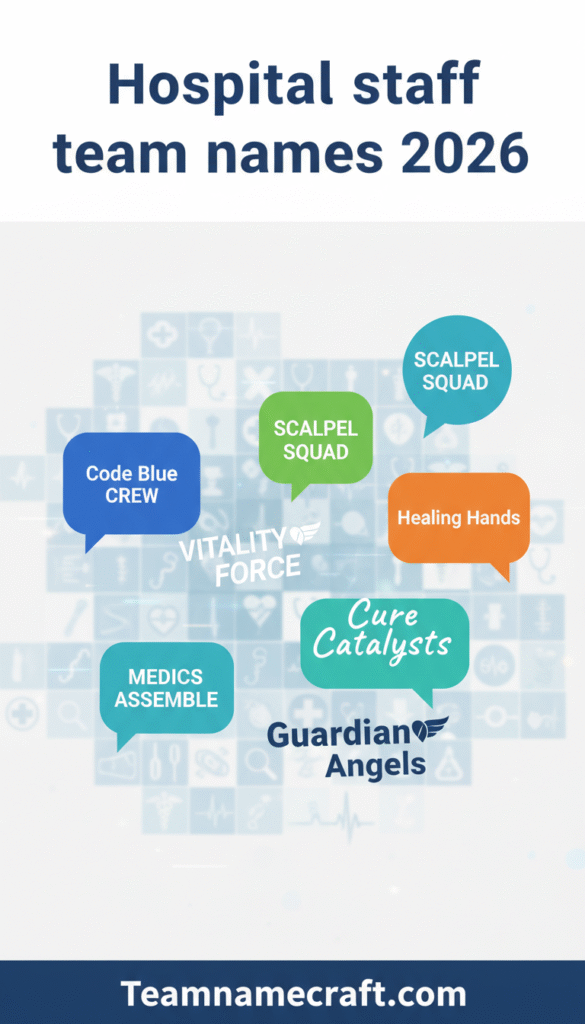 GENERAL HOSPITAL STAFF TEAM NAMES