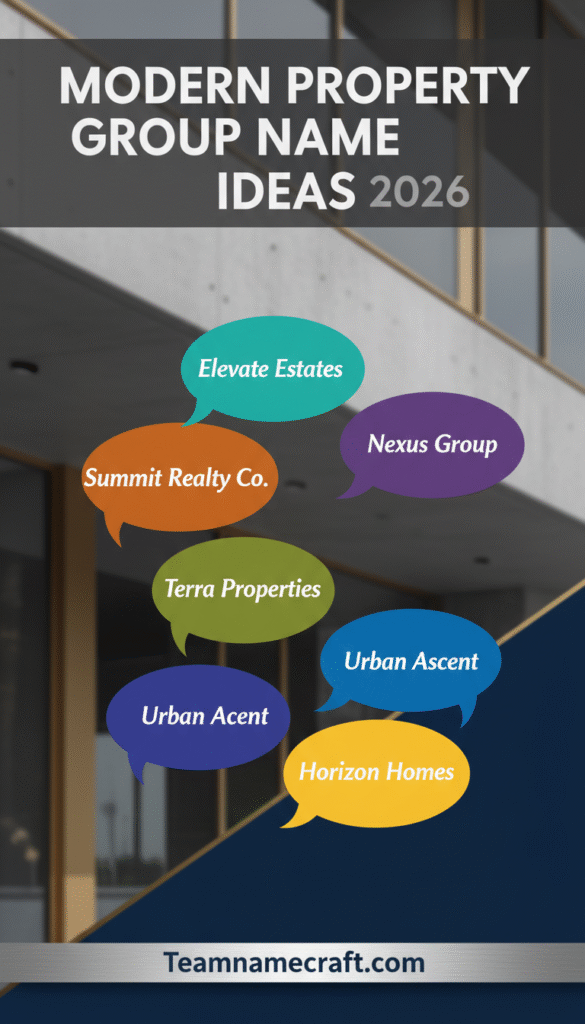MODERN PROPERTY GROUP NAME IDEAS