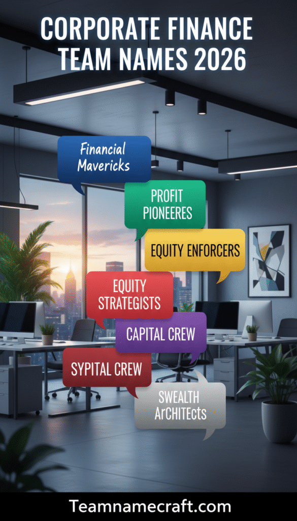 CORPORATE FINANCE TEAM NAMES