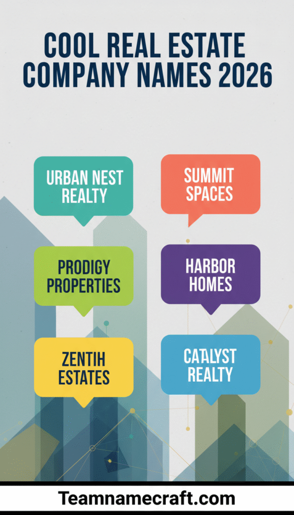 COOL REAL ESTATE COMPANY NAMES