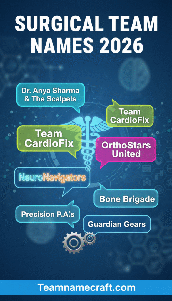 SURGICAL TEAM NAMES