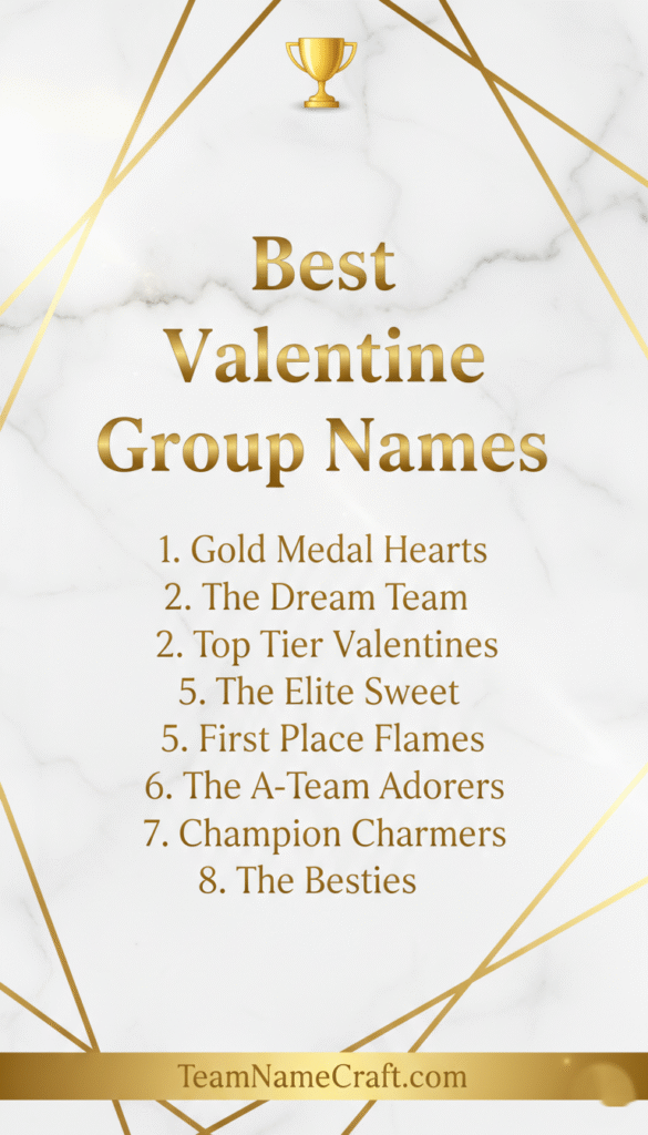 Best Valentine Group Names