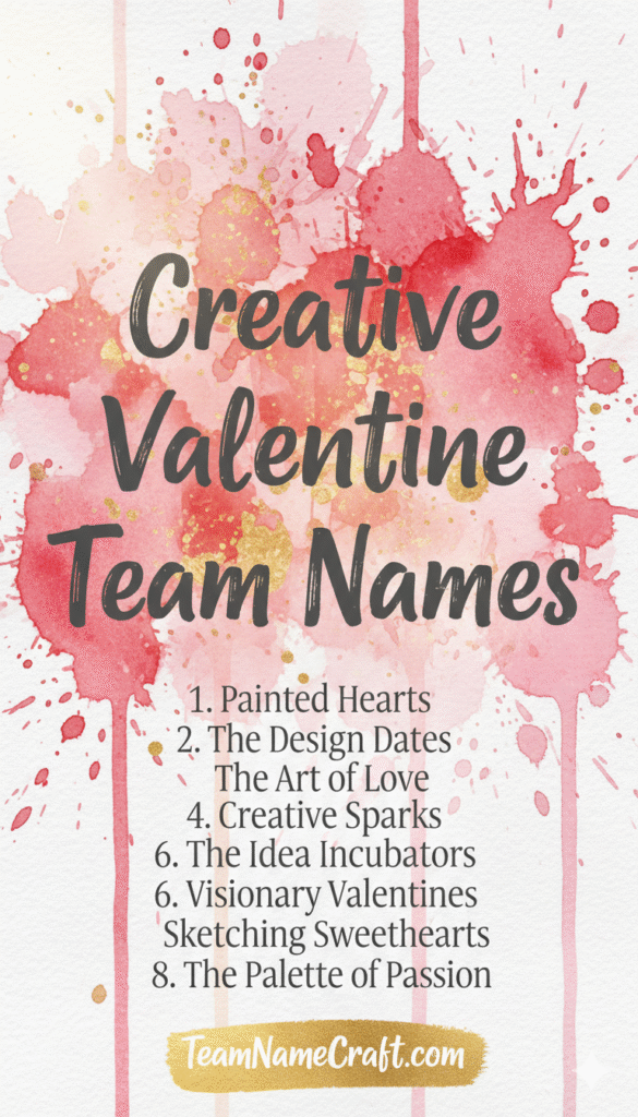 Creative Valentine Team Names