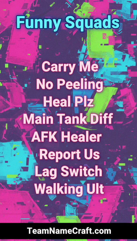 MMORPG Tank Healer Group Names