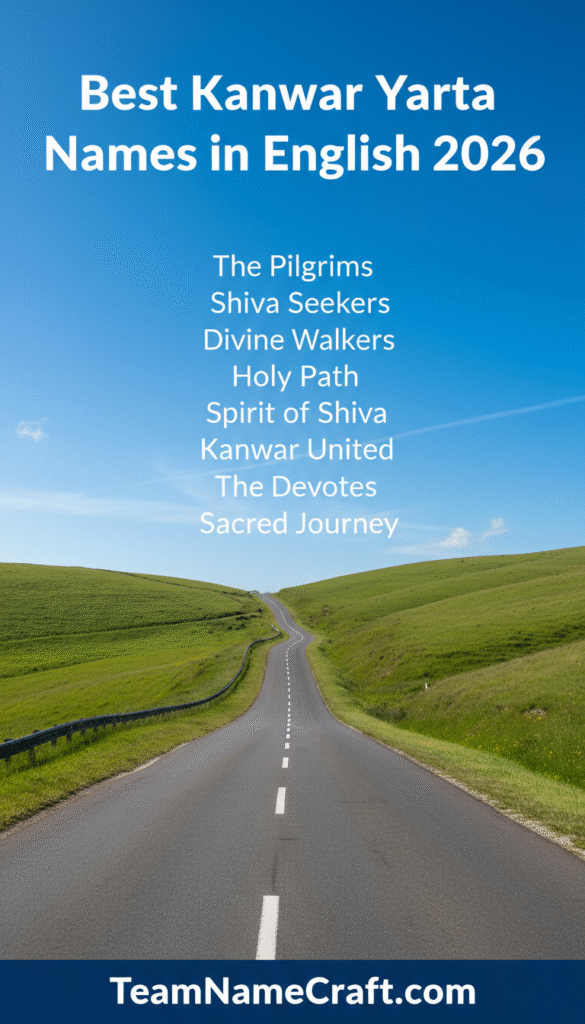 Best Kanwar Yatra Team Names in English